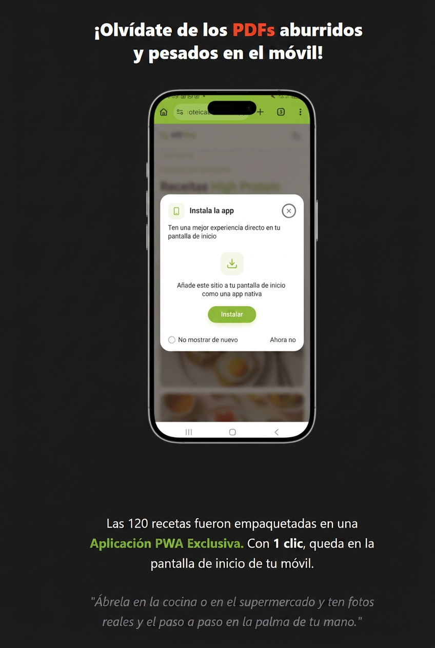 Aplicación PWA LIFE+FIT en el móvil